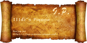 Illés Poppea névjegykártya